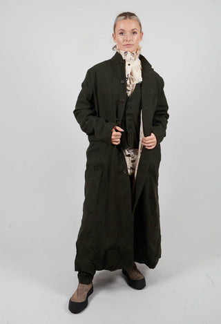 Wool Coat in Hunters Green