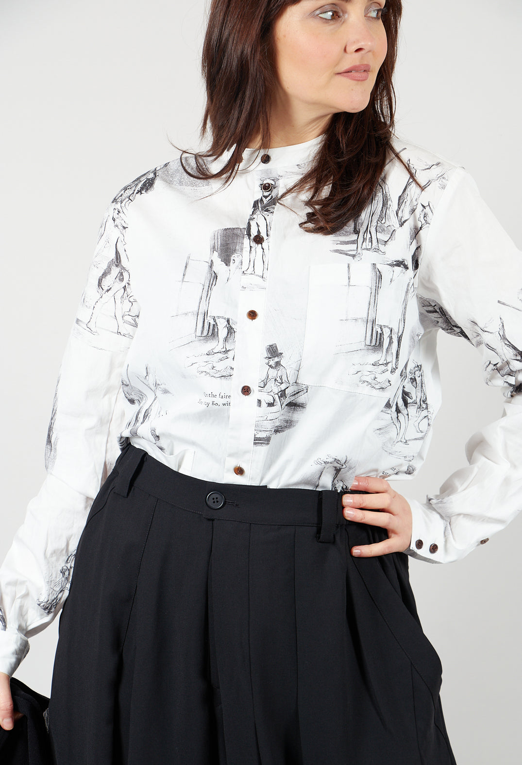 Round Neckline Shirt In The Hunter