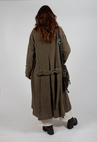 Wool Trench Coat in Grey