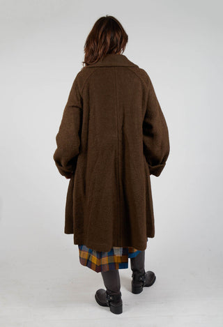 Wool Overcoat in Brown