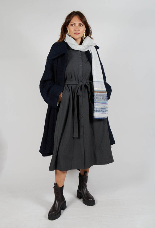 Wool Overcoat in Navy