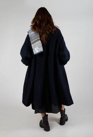 Wool Overcoat in Navy