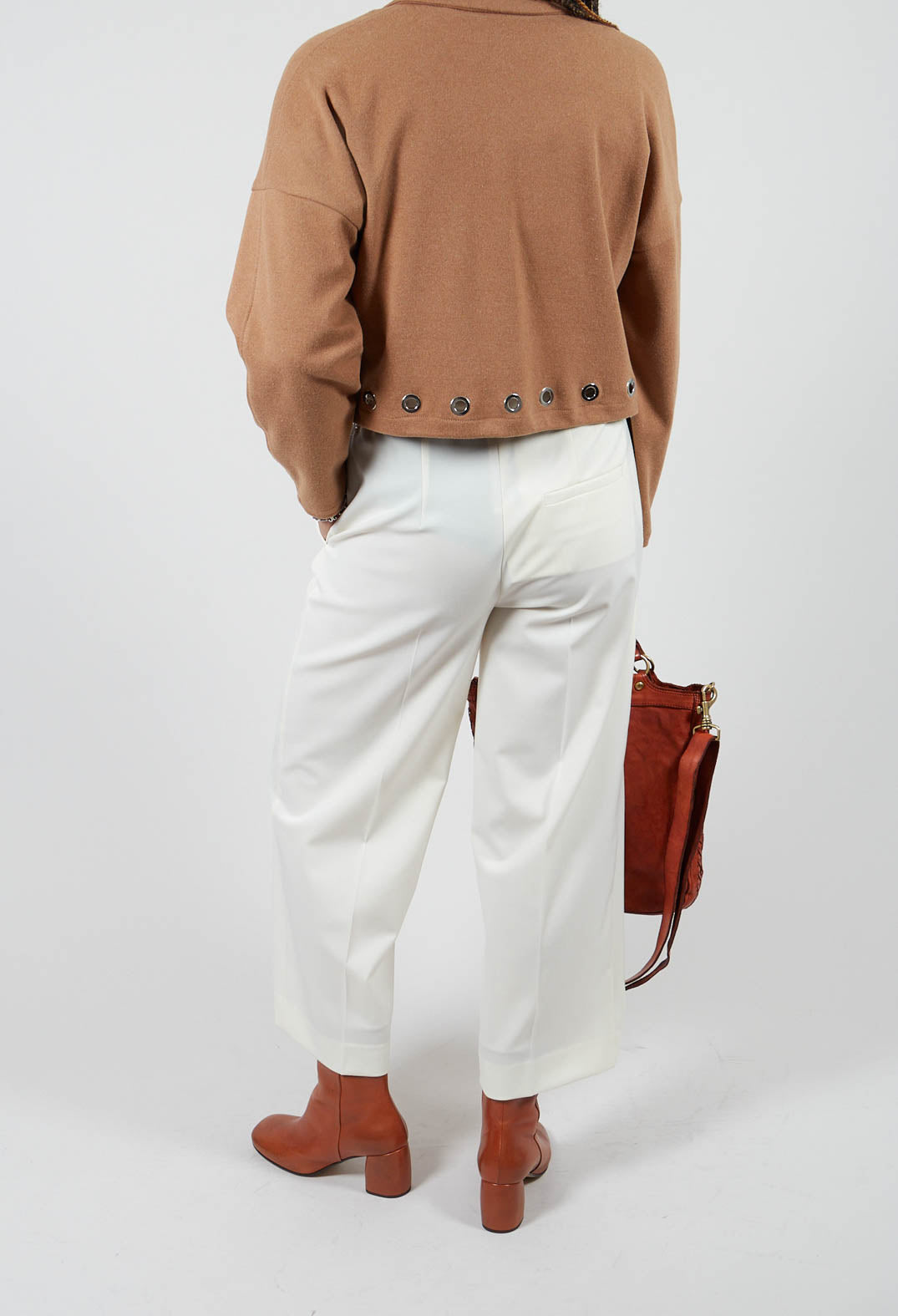 Twill Trousers in Cream