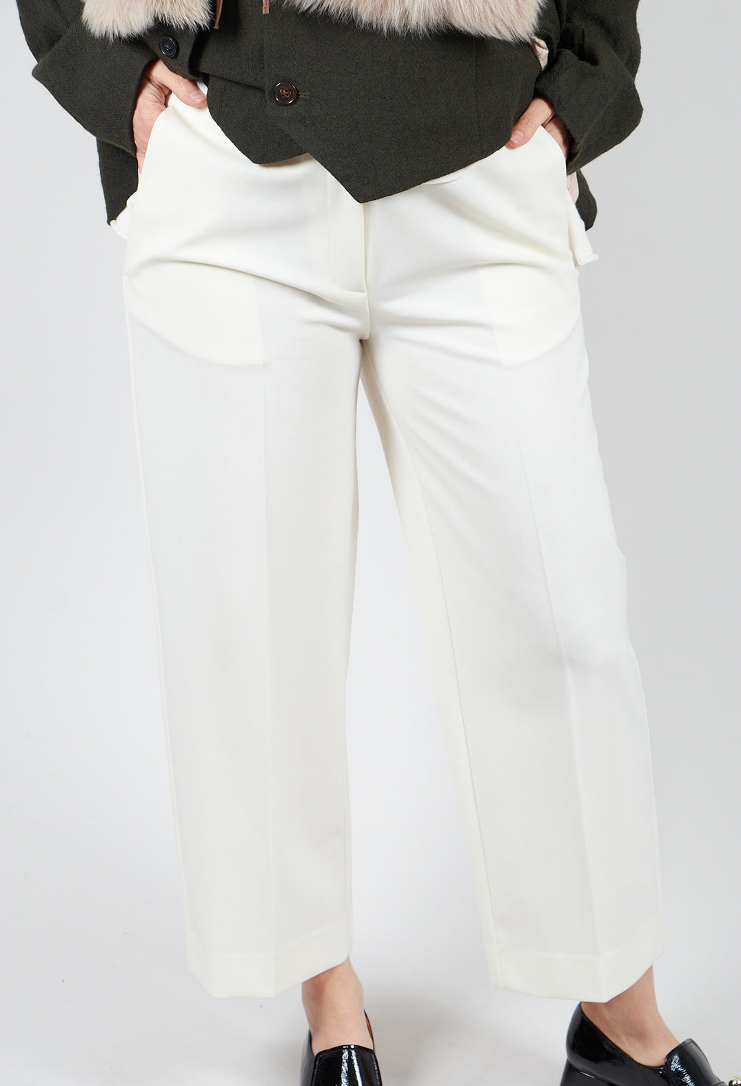 Twill Trousers in Cream