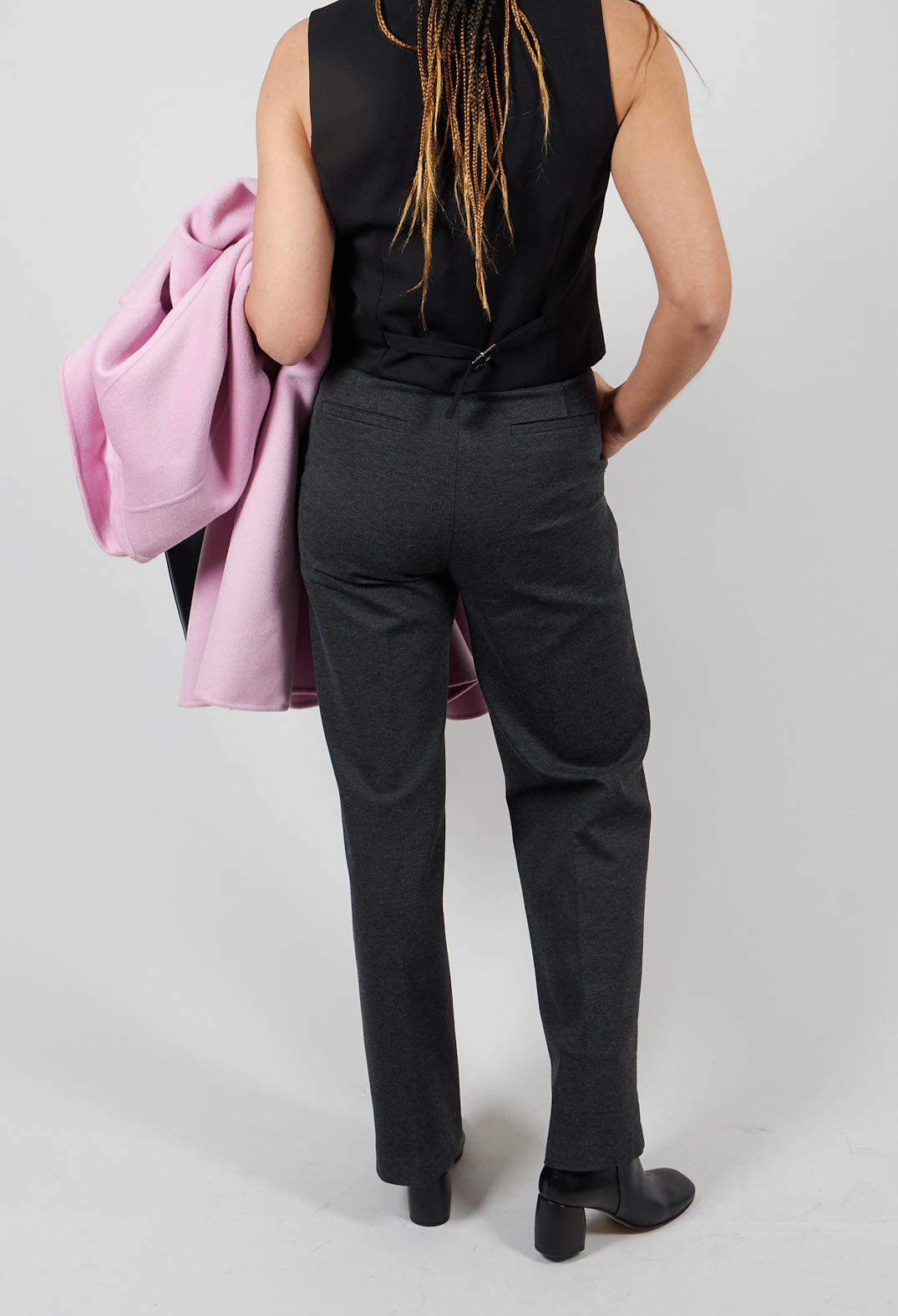 Ella Trousers in Dark Grey