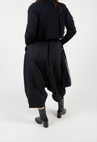 Tailored Dropcrotch Trousers in Black