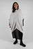 Ribbed Knit Poncho in Cream