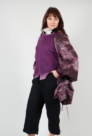 Felted Cape in Purple