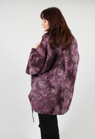 Felted Cape in Purple