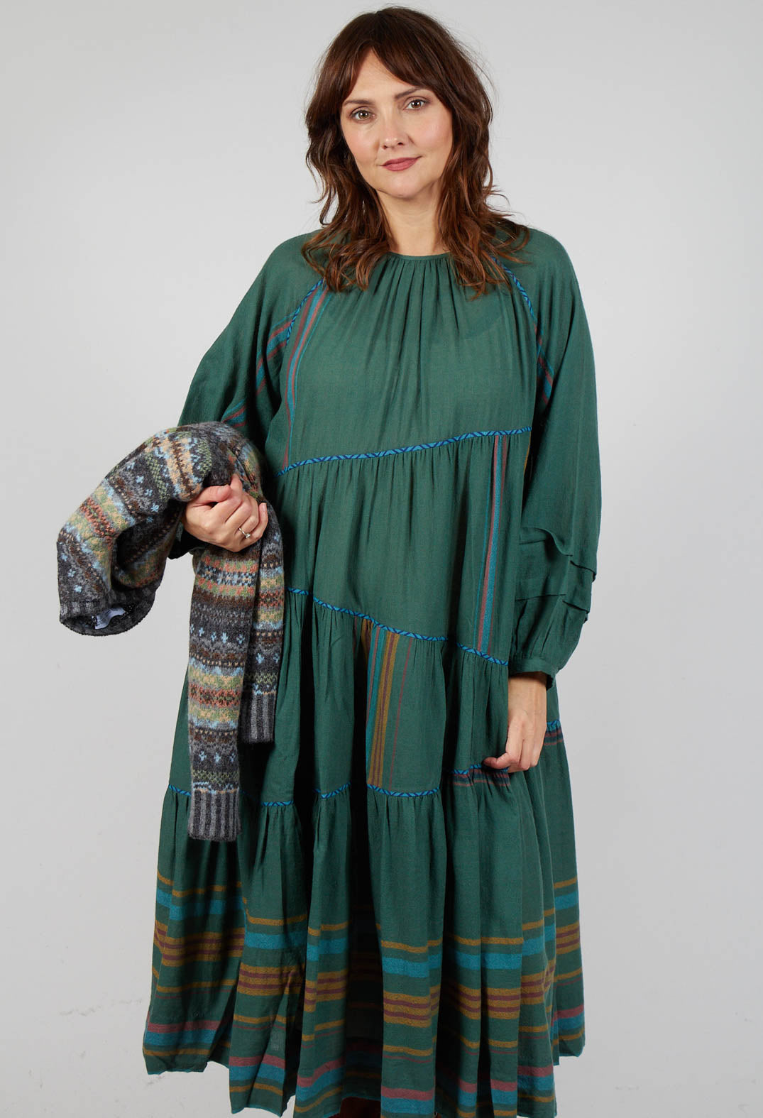 Wool Weber Dress in Green