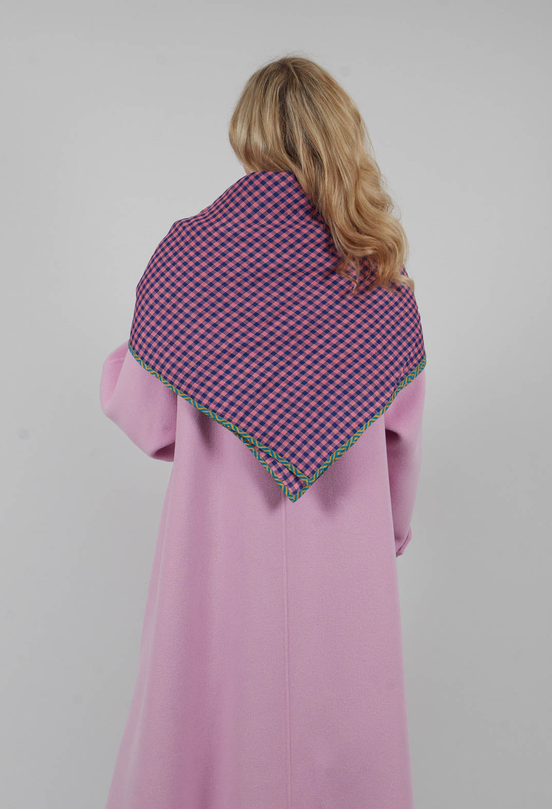 Gingham Stole in Pink