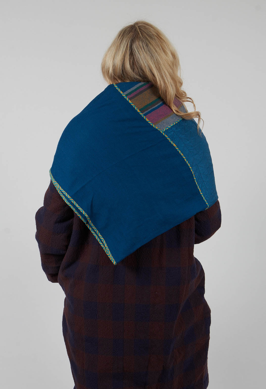 Wool Stole in Blue