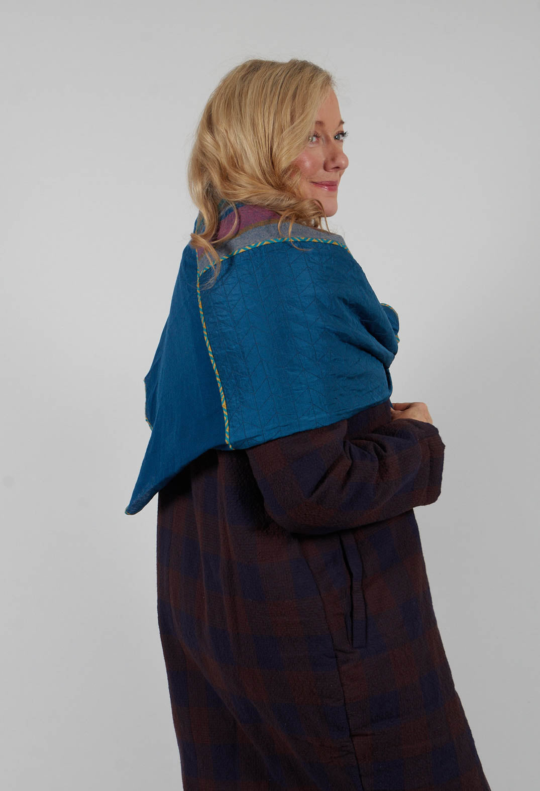 Wool Stole in Blue