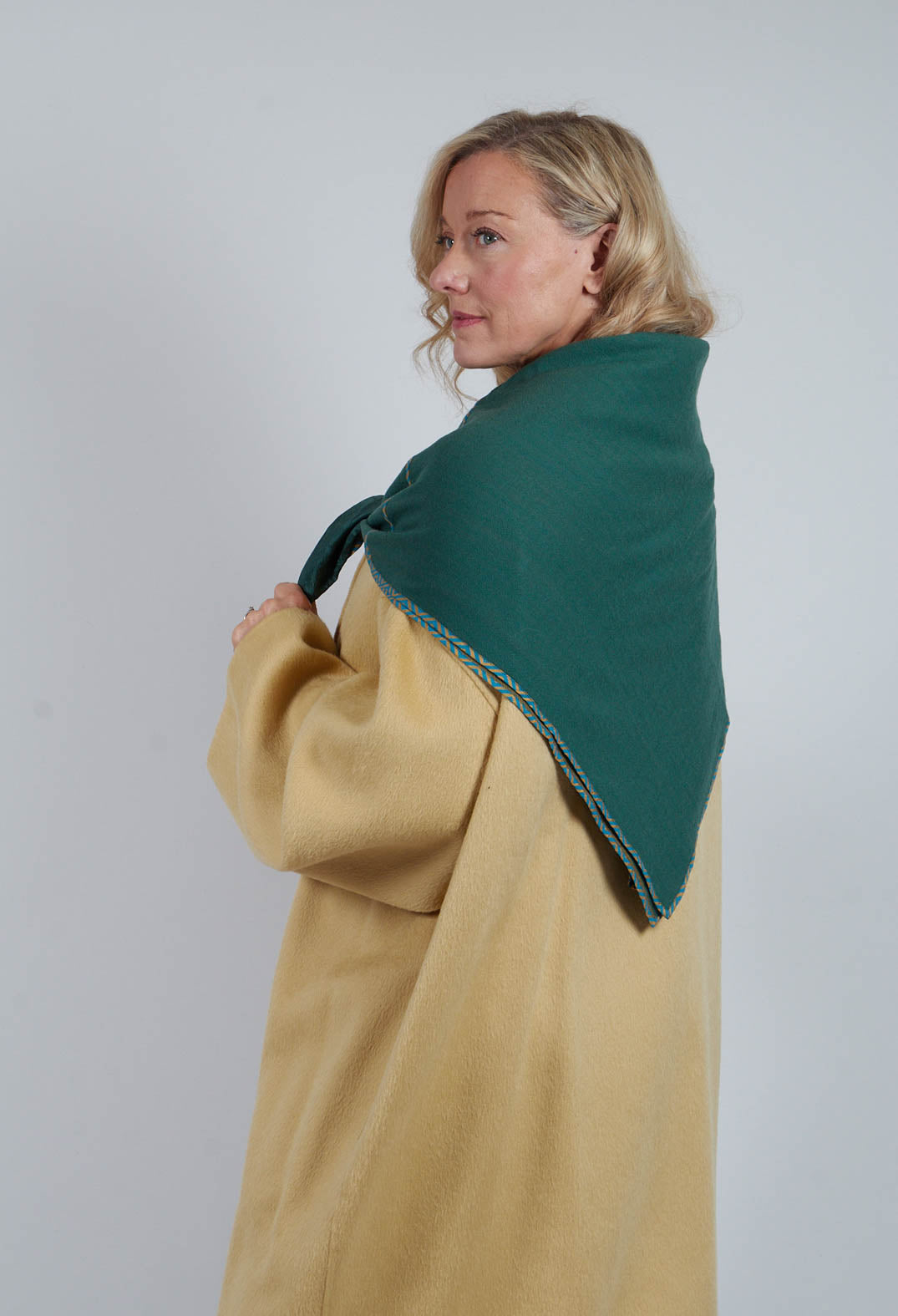 Wool Stole in Green