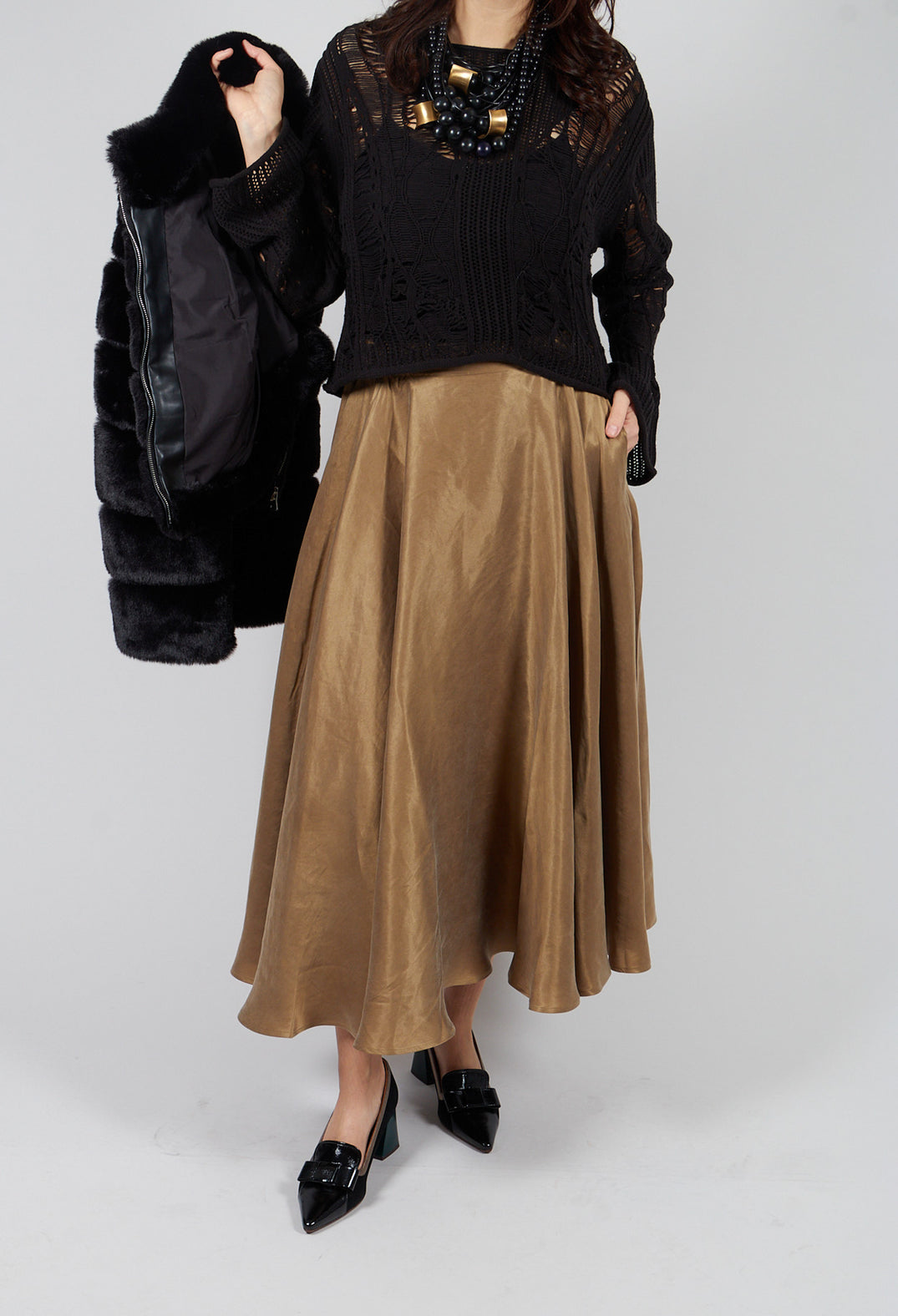 Valim Skirt in Bronze