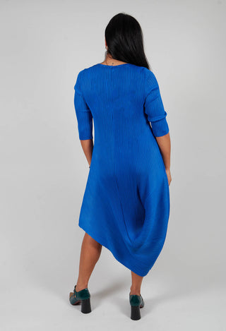 Long Draper Dress in Royal