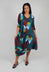 Long Draper Dress in Toucan