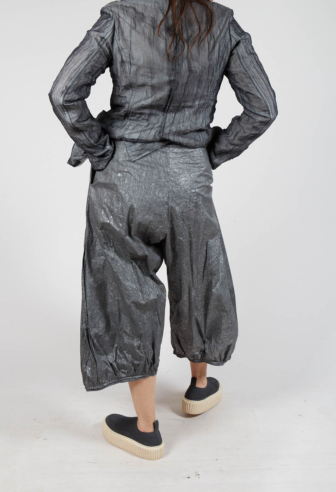 Pleat Front Trousers in Asteroid Brush