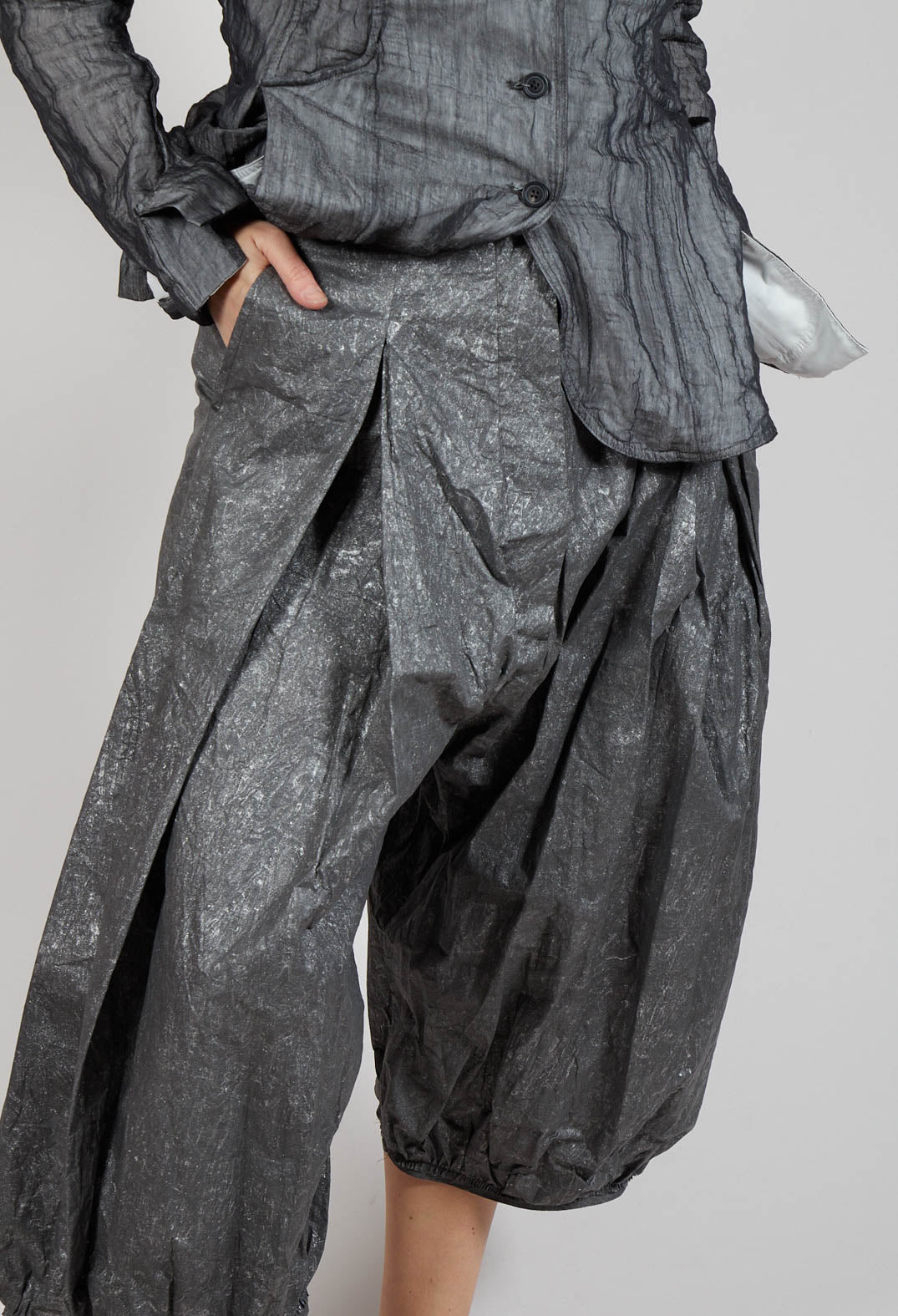 Pleat Front Trousers in Asteroid Brush