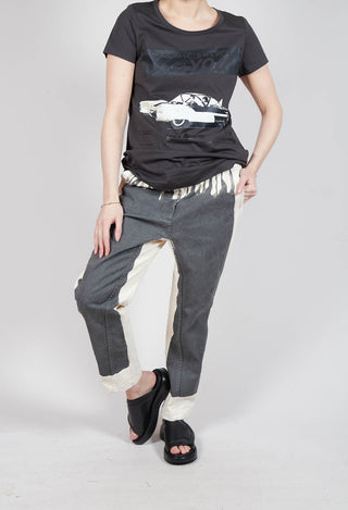 Asymmetric Belt Loop Trouser in Asteroid Paint