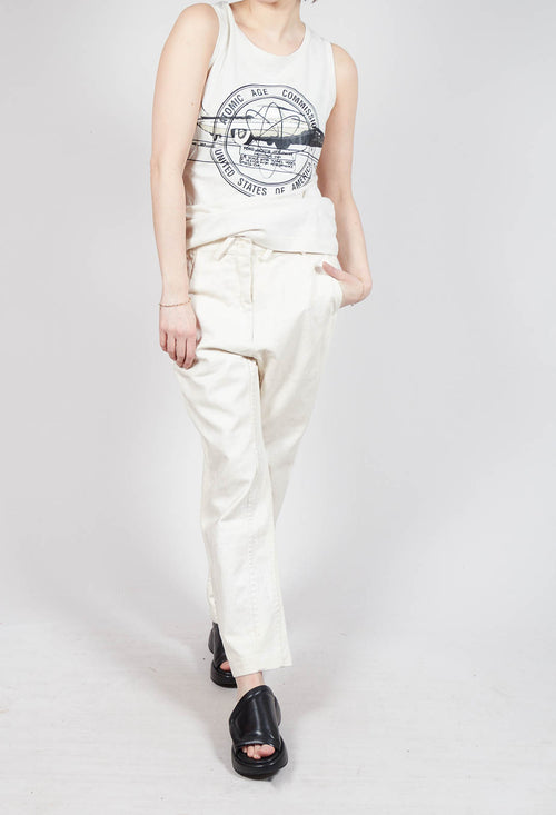 Asymmetric Belt Loop Trouser in Galaxy Paint