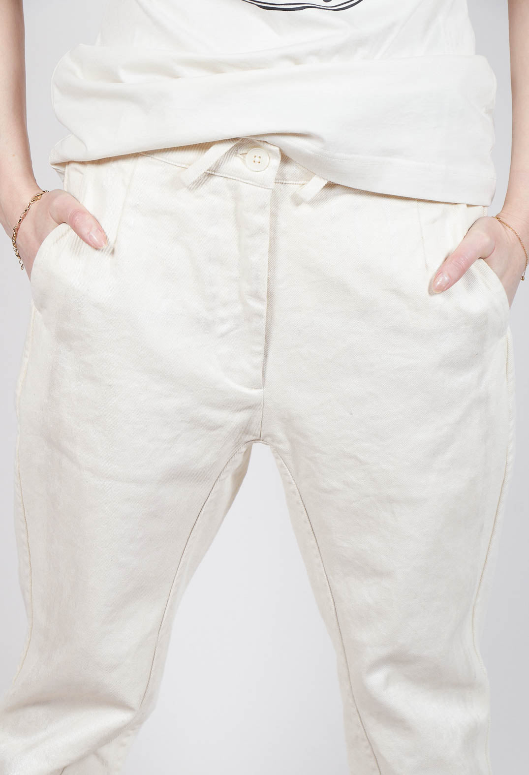 Asymmetric Belt Loop Trouser in Galaxy Paint