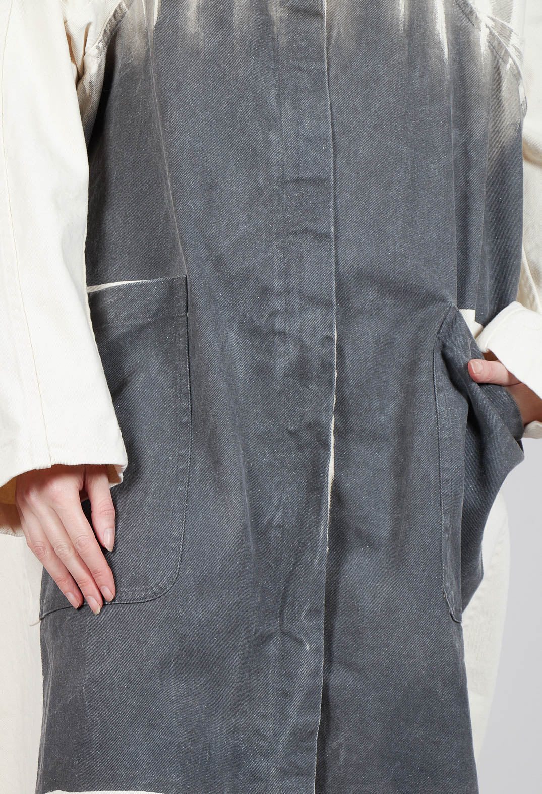 Maxi Pocket Coat in Asteroid Paint