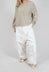 Wide Leg Trousers in Starwhite Paint