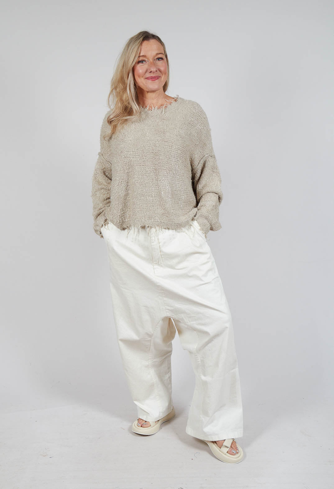 Wide Leg Trousers in Galaxy Paint