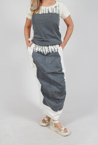 Seam Maxi Skirt in in Asteroid Paint