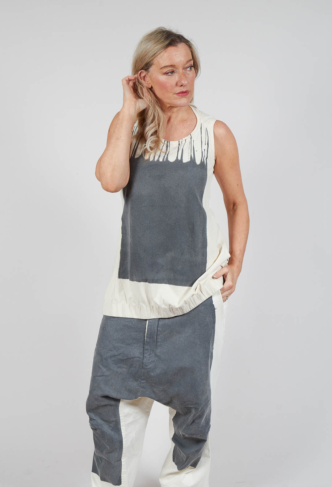 PRE-ORDER -  Sleeveless Vest Top in Asteroid Paint