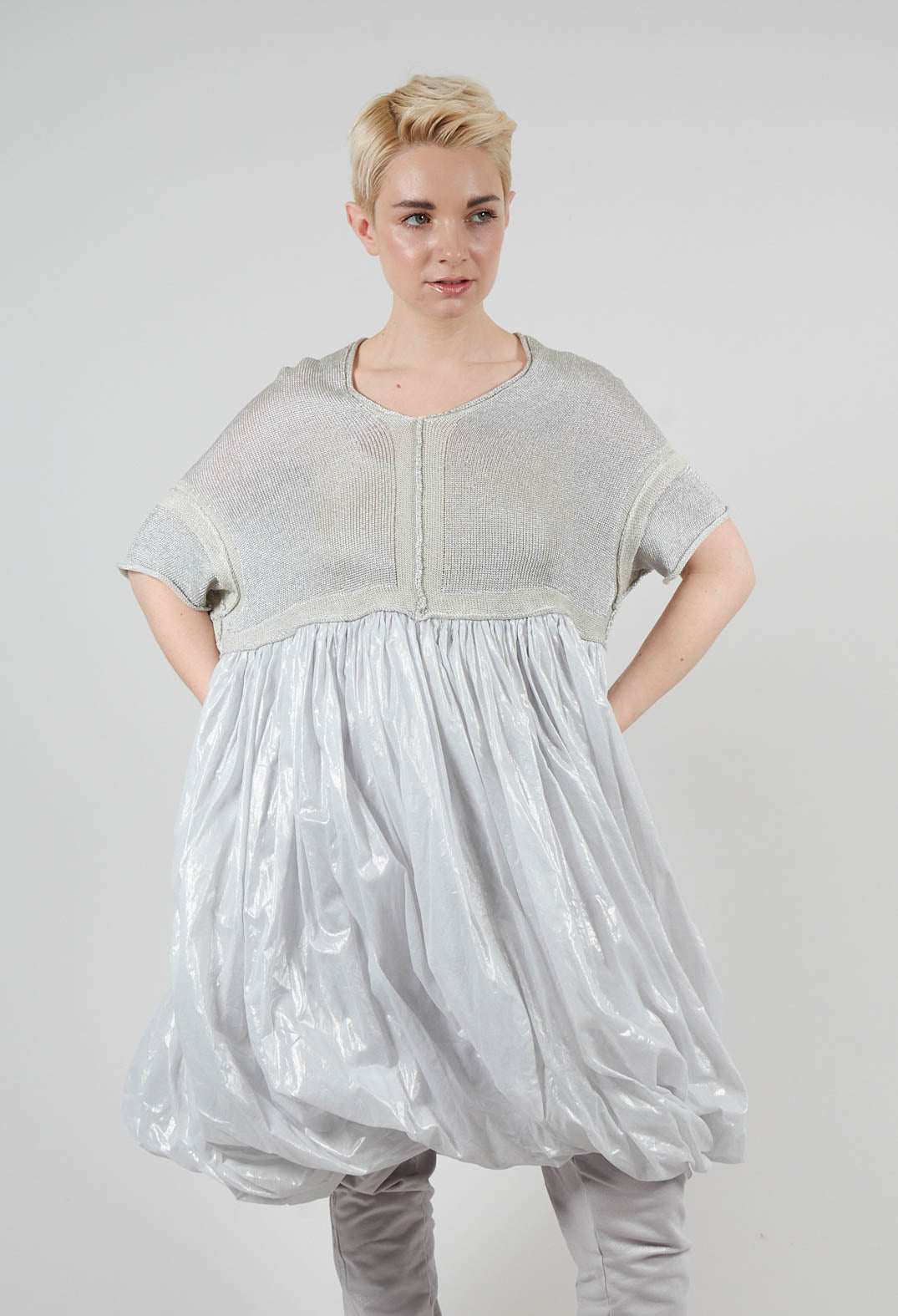 Contrast Skirt Dress in Moon Sparkle