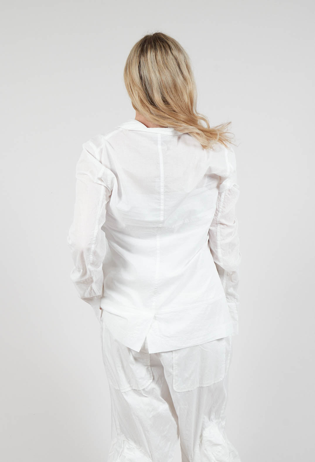 Crinkle Jacket in Starwhite