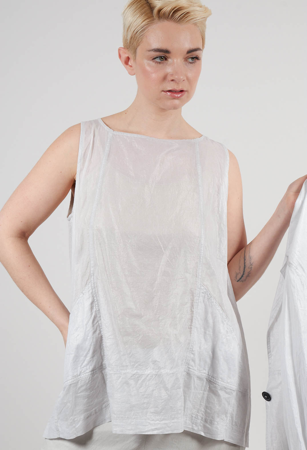 Semi Sheer Top in Moon Sparkle