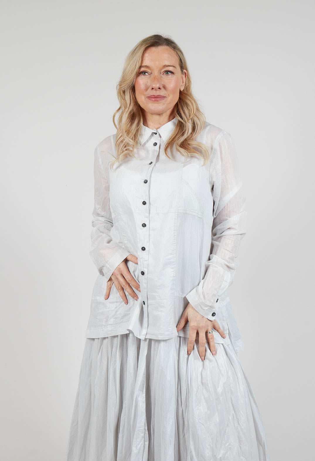 Semi Sheer Shirt in Moon Sparkle