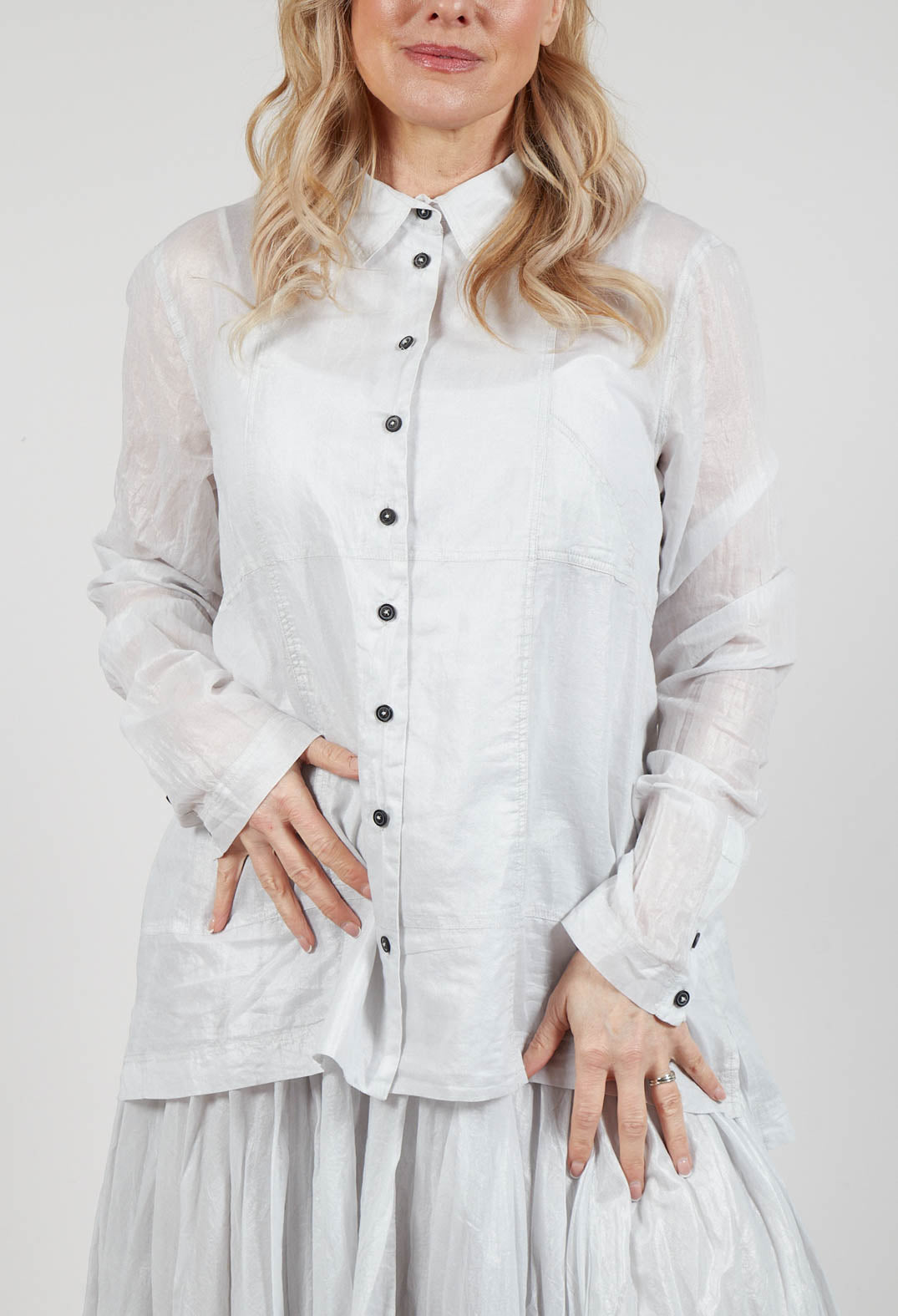 Semi Sheer Shirt in Moon Sparkle