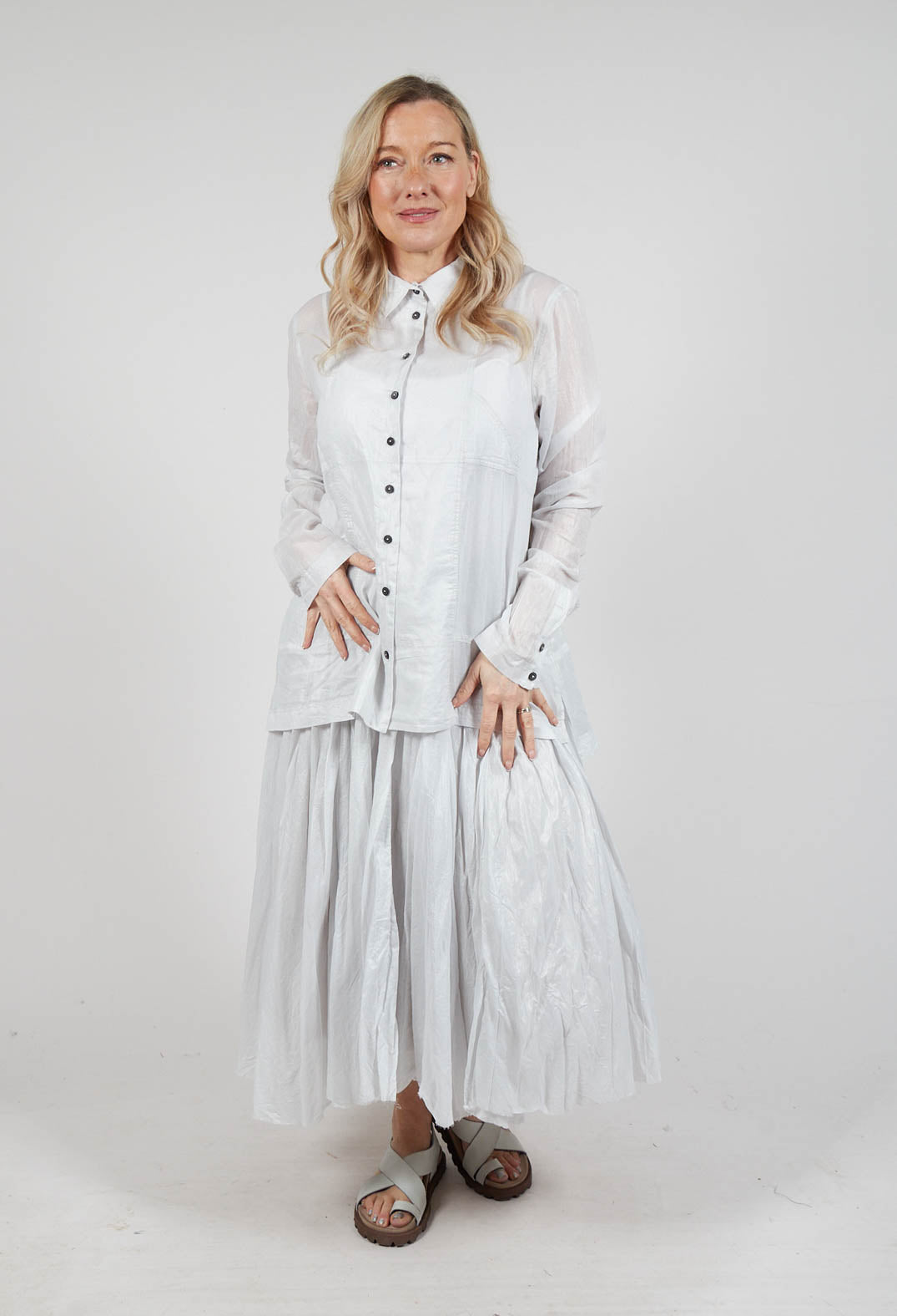 Semi Sheer Shirt in Moon Sparkle