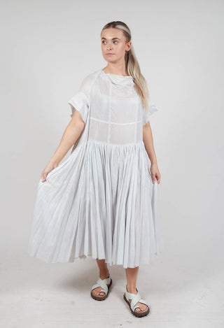 Relaxed Pleated Dress in Moon Sparkle