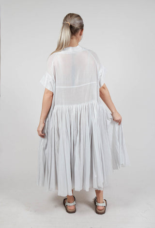 Relaxed Pleated Dress in Moon Sparkle