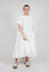 Relaxed Pleated Dress in Starwhite