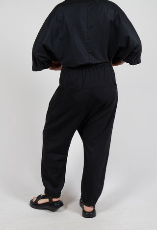 Jersey Jogger in Black