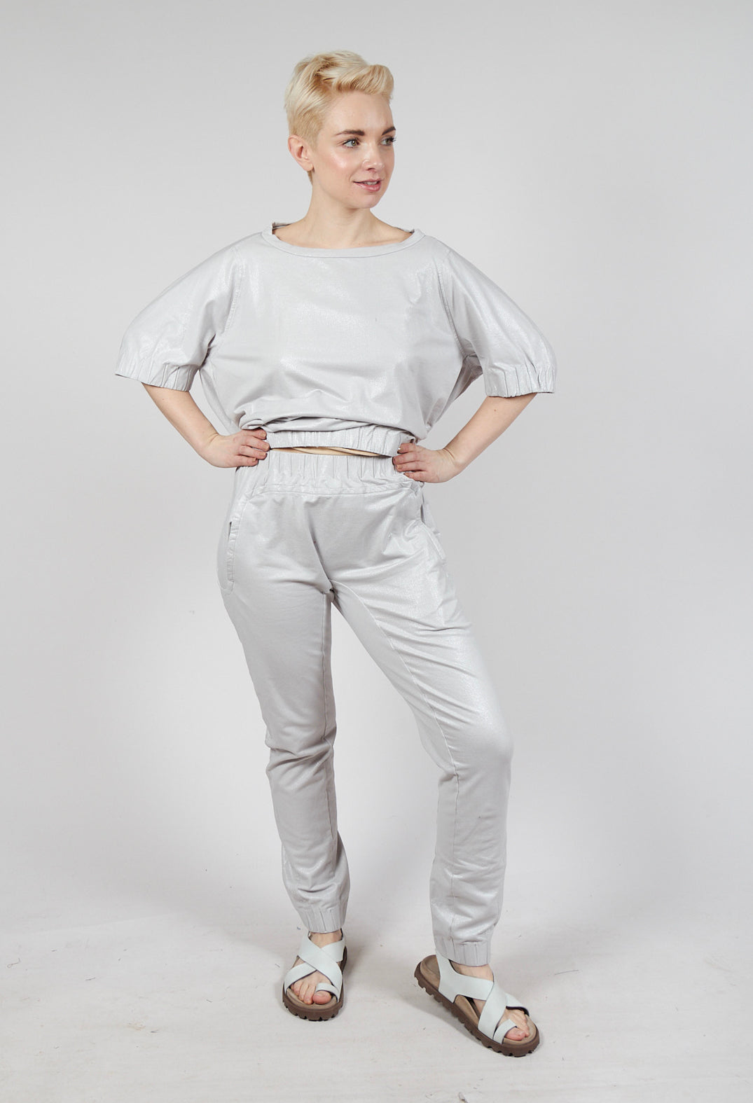 Pull On Trouser in Moon Sparkle