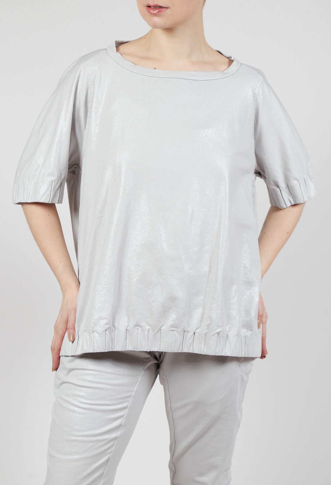 Wide Neck T-Shirt in Moon Sparkle