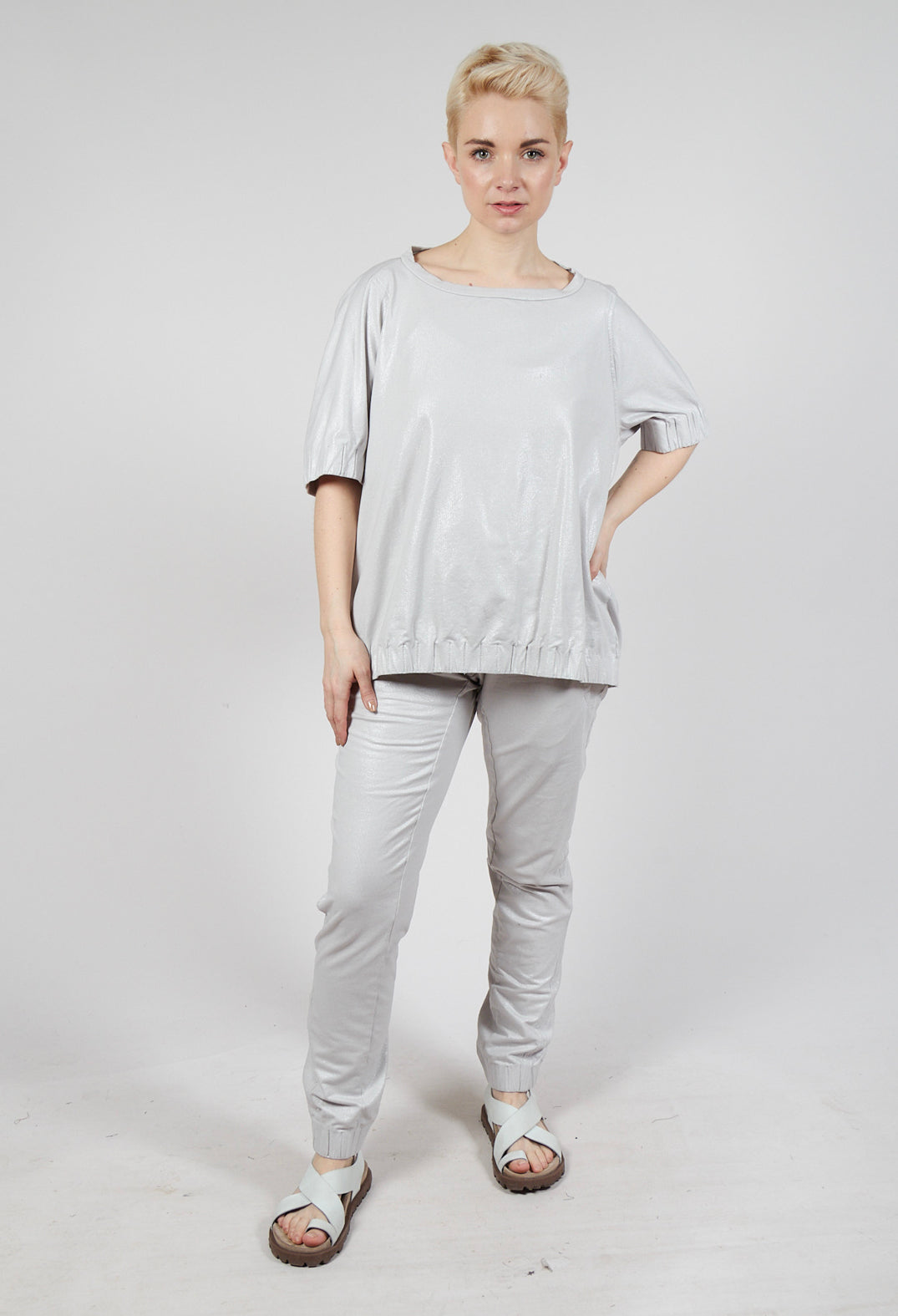 Wide Neck T-Shirt in Moon Sparkle