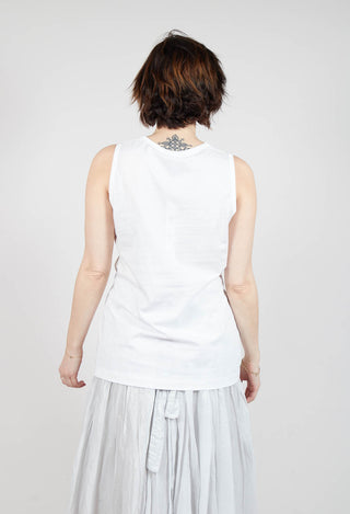 Sleeveless Vest in Starwhite Print