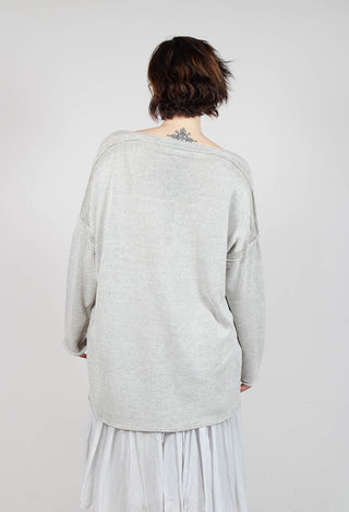 Longline Relaxed Knit in Moon Sparkle