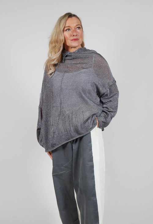 Oversized Sheer Knit in Asteroid Sparkle