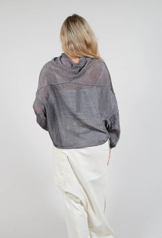 Oversized Sheer Knit in Asteroid Sparkle