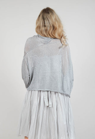 Oversized Sheer Knit in Moon Sparkle