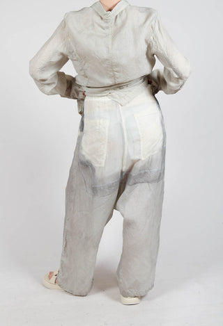 Drawstring Trouser in Moon Pigment